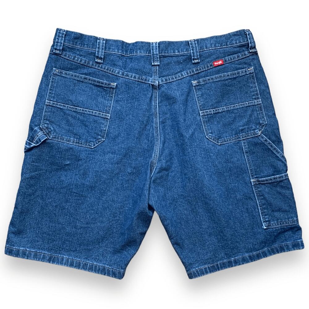 Vintage Wrangler Jorts Medium Wash Baggy Denim Carpenter Utility Denim Unisex